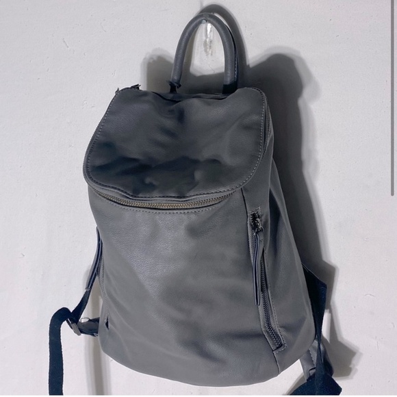 5/$25 Seven Days Grey Vegan (Faux) Leather Backpack - Picture 2 of 14